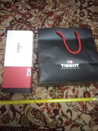Коробка, пакет, каталог часов, книга про компанию TISSOT. Тиссот