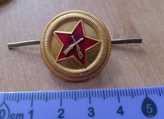 С РУБЛЯ! Редкая кокарда ВОХР СССР.