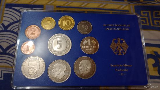 Германия набор монет 1983 G полировка