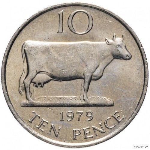 Гернси 10 пенсов, 1979 aUNC