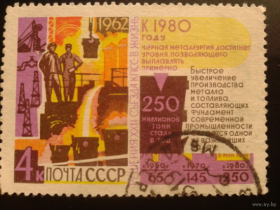 СССР 1962 решения съезда , металл