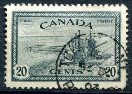 Британские колонии - Канада - 1946г. - ландшафты, виды, 20 с - 1 марка - гашёная [Mi 238]. #3-WB-100-A-1