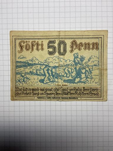 50 пфенигов (нотгельды) г. Германия.-2012