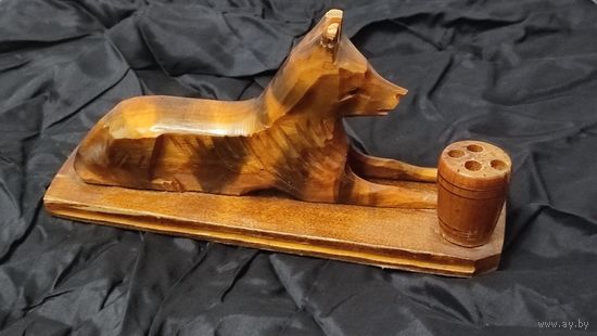 Настольный сувенир,карандашница.СССР.Дерево