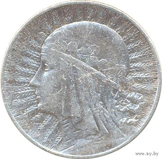 Польша 5 злотых 1933г. Ядвига
