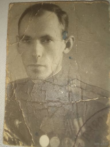 1936- 1945 НКВД  Смерш Можейко фото с наградами(А 25)