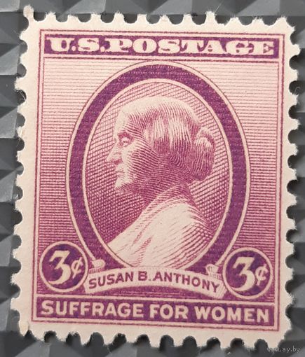 1936 Тридцатая годовщина смерти Сьюзан Б. Энтони, 1820-1906 США