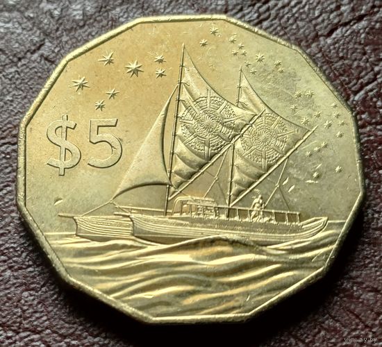 Острова Кука 5 долларов, 2015   ( 1-13-2 )
