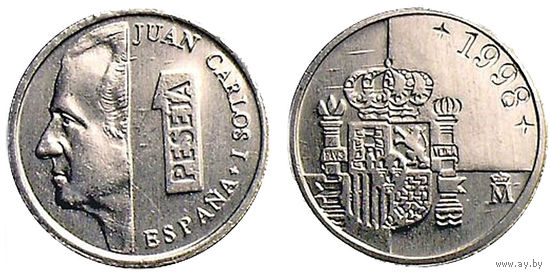 Испания 1 песета, 1998 UNC