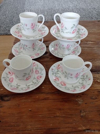 Кофейная пара от Crown Staffordshire, Англия