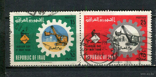 Ирак - 1966 - День труда - [Mi. 448-449] - полная серия - 2 марки. Гашеные.  (Лот 34HL)-T2P2
