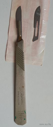 Скальпель Gillette, 1970-е годы, Англия, 45 лезвий в упаковках.