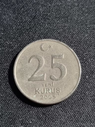 Турция 25 курушей 2005