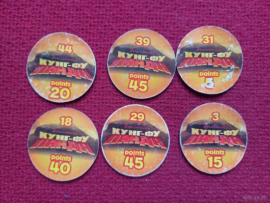 Фишки кепсы caps Кунг-фу Панда. Цена за все фишки.