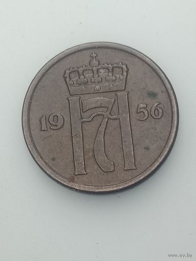 Норвегия 2 эре 1956 года .