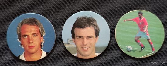 Футбол. Фишки Беттега, Кабрини и Стоичков.