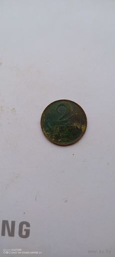 Латвия 2 сантим 1922
