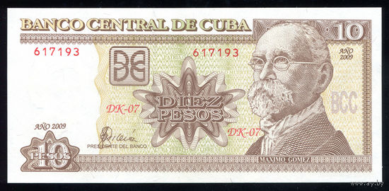 CUBA/Куба_10 Pesos_2009_Pick#117.k_UNC