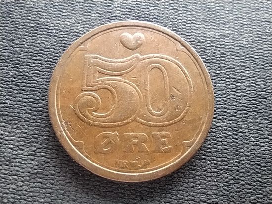 Дания, 50 эре 1989, KM# 866
