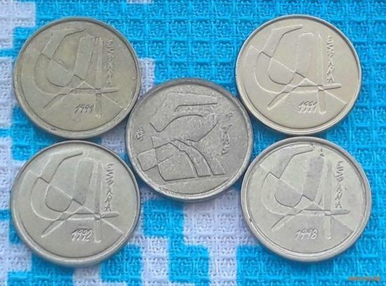 Испании 5 песет. Хуан Карлос.