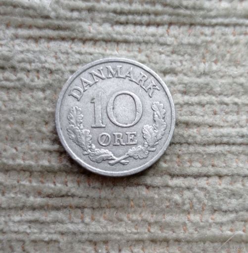 Werty71 Дания 10 эре 1961