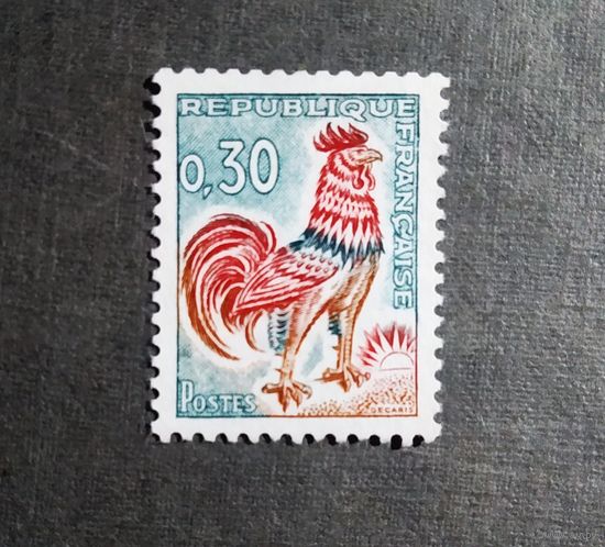 Марка Франция 1965 год Галльский петух