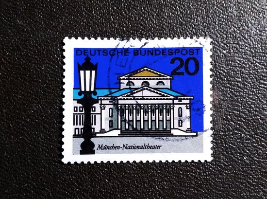 Марка Германия 1964 год Города