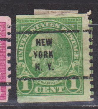 Бенджамин Франкл Известные люди Личности  США 1923 год Лот 7 С НАДПЕЧАТКОЙ ИЛИ ПРЕДВАРИТЕЛЬНЫМ ГАШЕНИЕМ