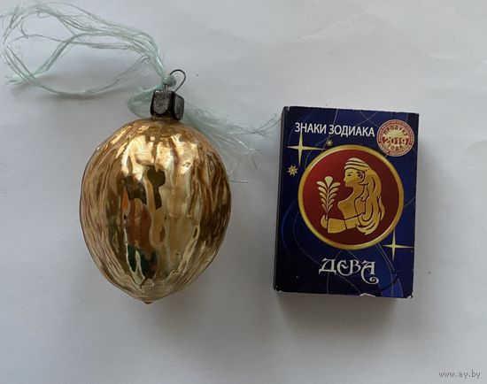 Елочная игрушка Грецкий орех.