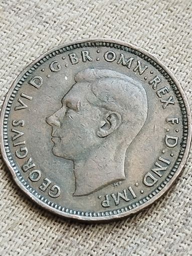 Распродажа - 1/2 пенни 1944г.,Георг 6,Великобритания