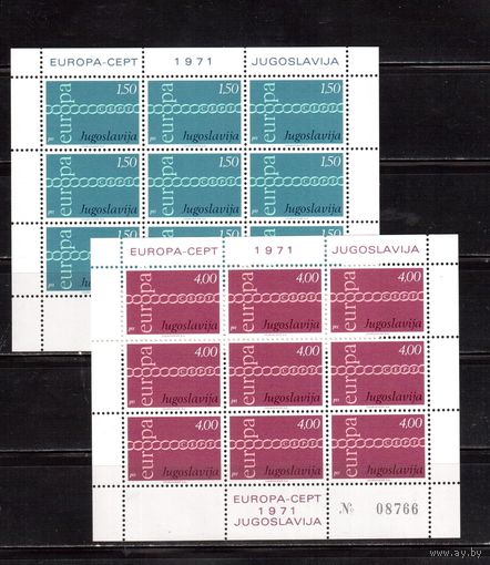 Югославия-1971(Мих.1416-1417) ** , Европа (полная серия), 2 м/л
