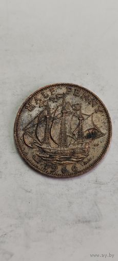 Великобритания 1/2 пенни 1966