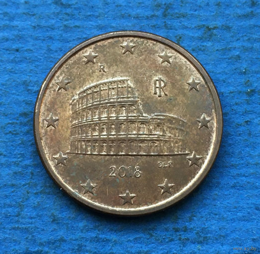 Италия 5 евроцентов 2018