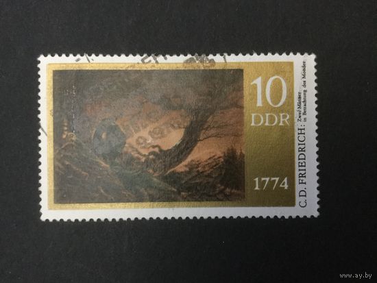Картины. 200 лет Гаспар Фридриха. ГДР,1974, марка из серии