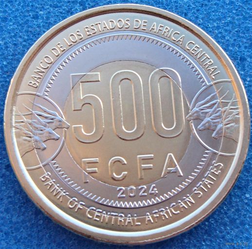 Центральная Африка (BEAC) 500 франков 2024 год  UC#9