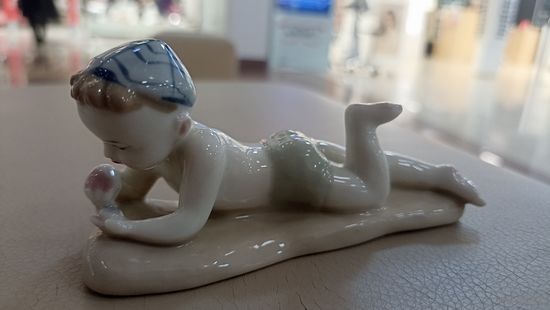 Статуэтка мальчик на пляже ЛФЗ, суперсостояние