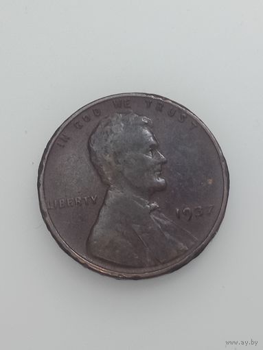 США 1 цент 1937 года .