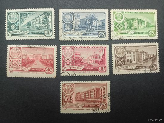 1960 СССР. Столицы автономных советских социалистических республик