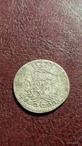 Два гроша Речь Посполитая 1767 серебро