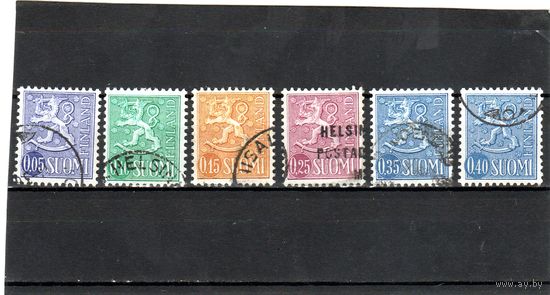 Финляндия.Геральдический лев типа II. 1974