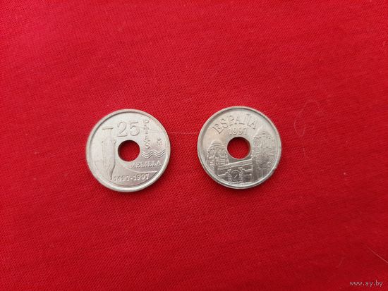 25 песет 1997 год (Мелилья)