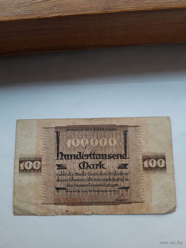 Германия Эссен нотгельд 100000 марок 1923