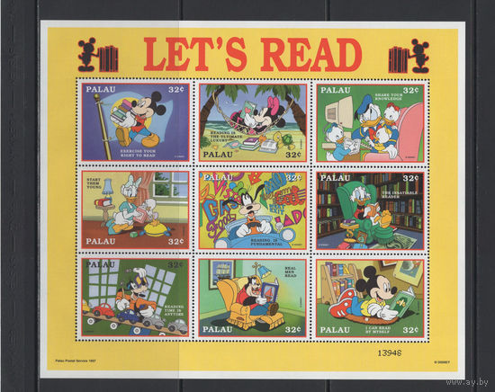 Дисней Палау 1997** Микки Маус Mickey Mouse, Уолт Дисней Walt Disney Мультипликация