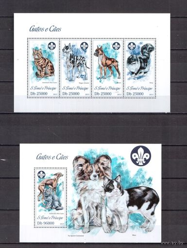 Сан Томе и Принсипи 2013 Фауна домашние собаки - 1 лист + 1 блок MNH**