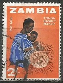 Замбия. Соломоплетение. 1964г. Mi#10.