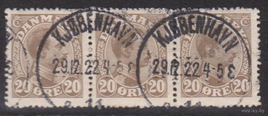 Известные люди личности Король Кристиан Х Дания 1921 год лот 10 Сцепка