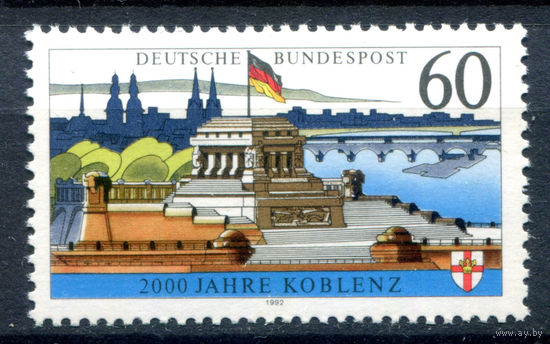 Германия - 1992г. - 2000 лет городу Кобленц - полная серия, MNH [Mi 1583] - 1 марка
