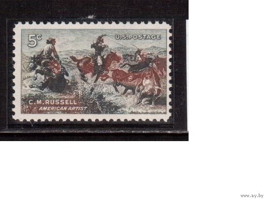 США-1964, (Мих.856),  **   , Живопись (одиночка)