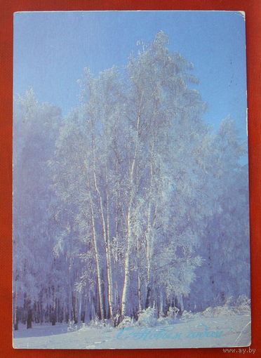 С новым годом! Подписанная. 1988 года. Богданова. 748.
