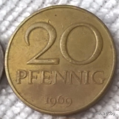 ГДР 20 пфеннингов 1969